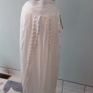 White Harem Pants NWT